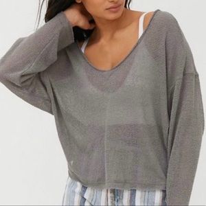 NWOT UO Out From Under Logan Jersey Slouchy Top